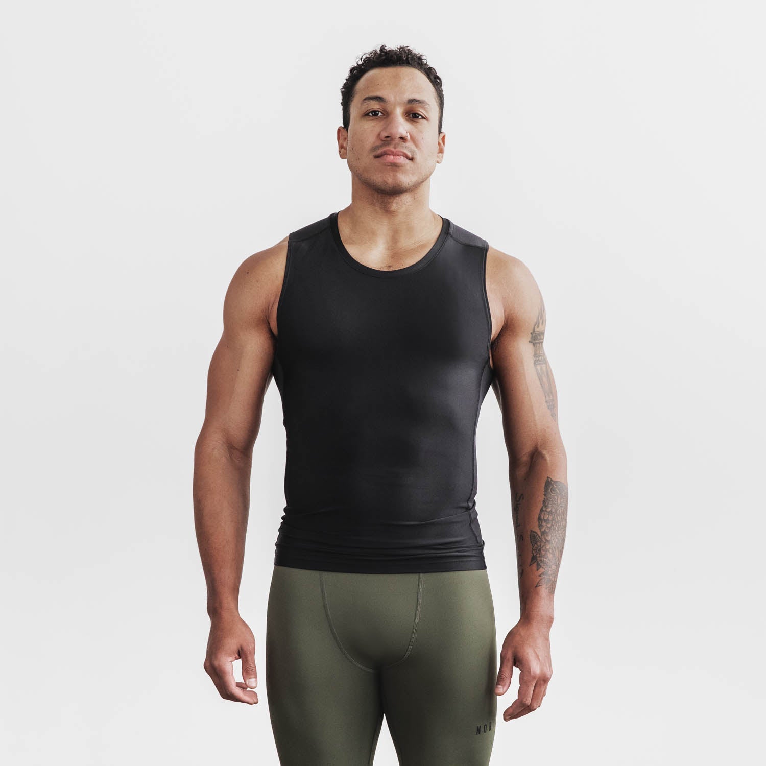 Basic Black Sleeveless Compression Hoodie in 2023