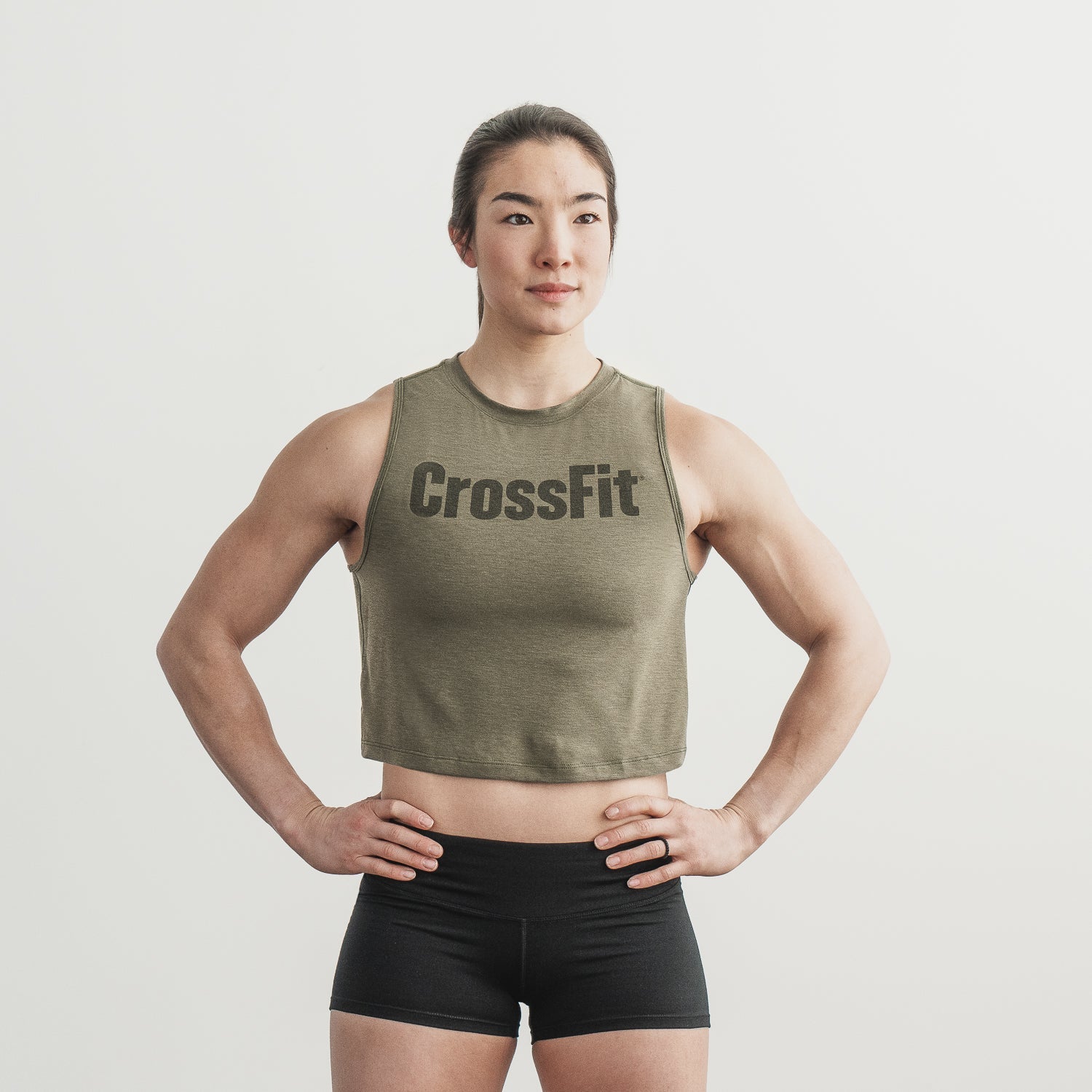 CROSSFIT® MUSCLE TANK ARMY GREEN | NOBULL