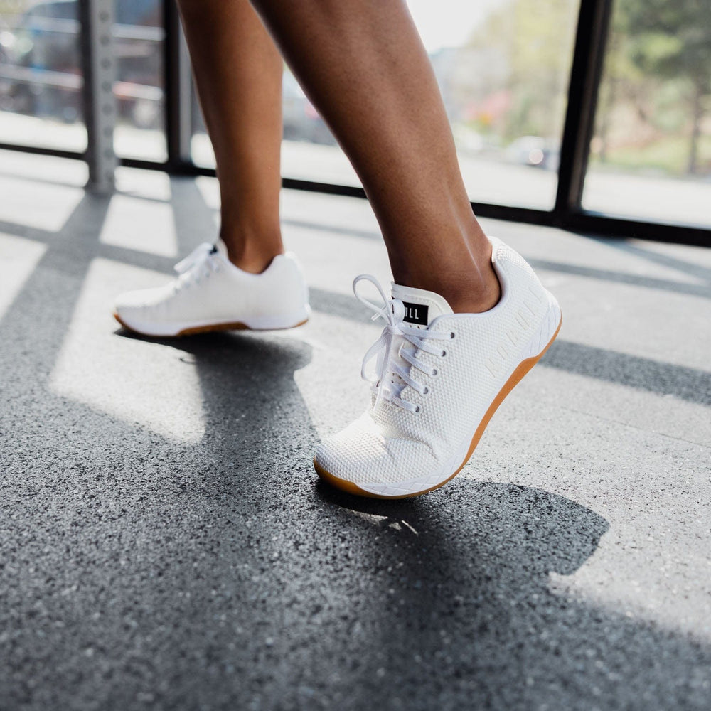 Women's White Gum Outwork Shoes | NOBULL