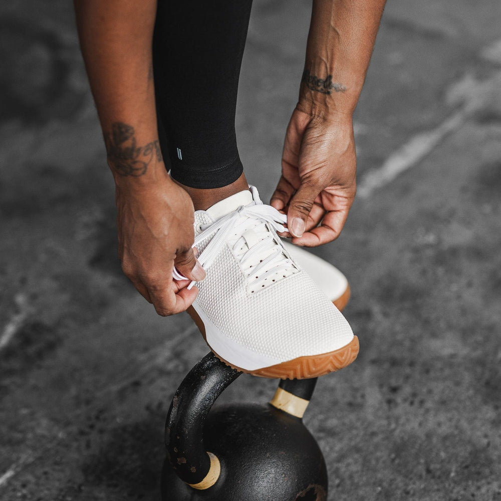 Women's White Gum Outwork Edge Shoes | NOBULL